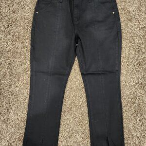 Evidnt Hermosa Cropped Jeans Womens Black Denim Skinny Stretches NWT Size 31